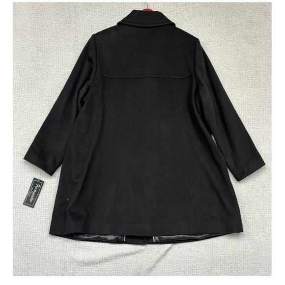 Forecaster Of Boston Women's Black Lambs Wool Coat Size 22W NWT #46088 - Picture 2 of 3
